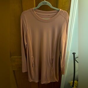 Athleta Dusty Rose Long Sleeve Tunic Dress